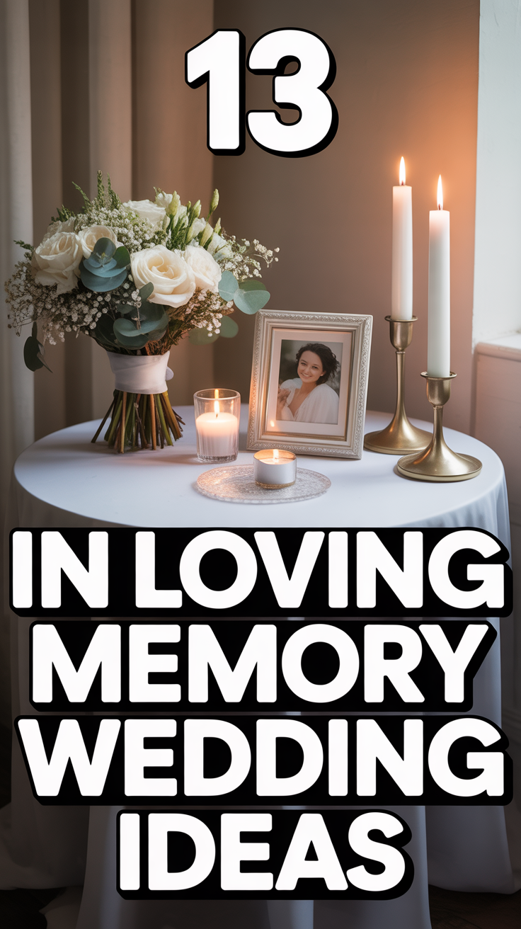 🤍 13 In Loving Memory Wedding Ideas