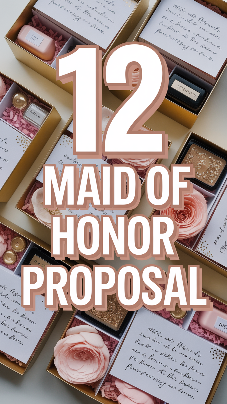 💍 12 Maid Of Honor Proposal