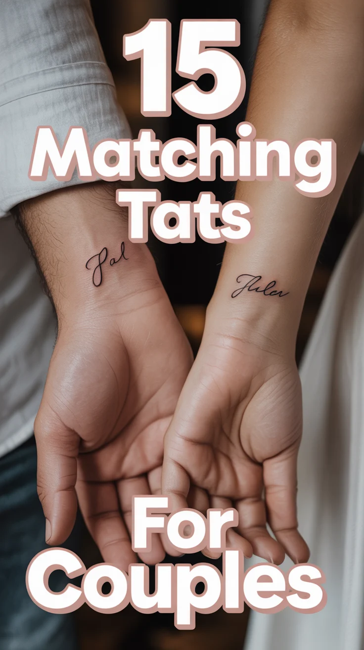 ❤️ 15 Matching Tats For Couples