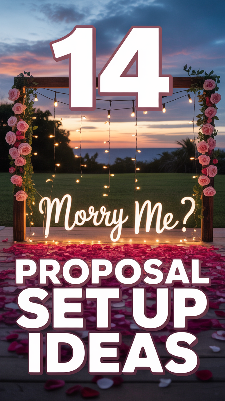 💍 14 Proposal Set Up Ideas