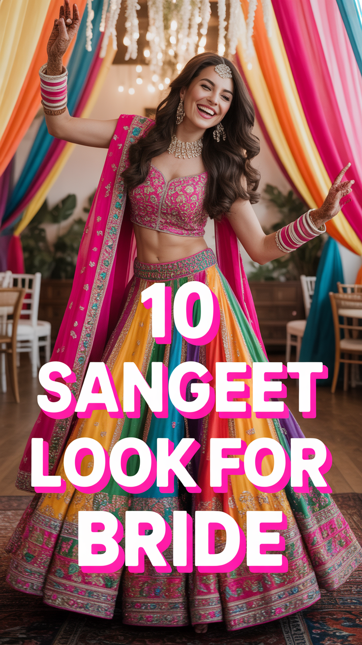 🎉 10 Sangeet Look For Bride