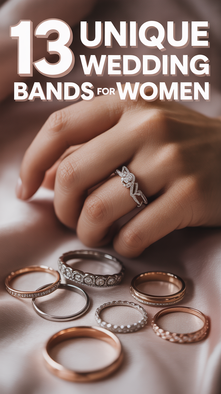 ✨ 13 Unique Wedding Bands For Women