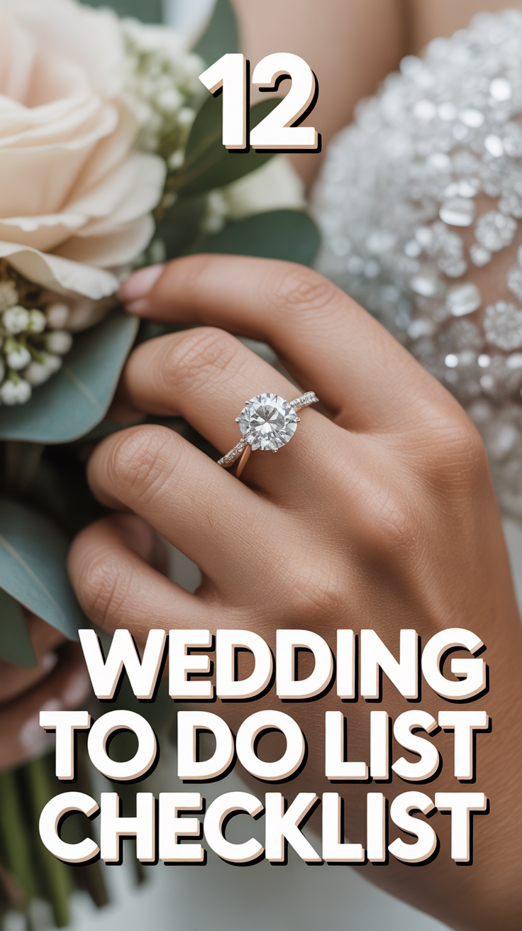 💍 12 Wedding To Do List Checklist