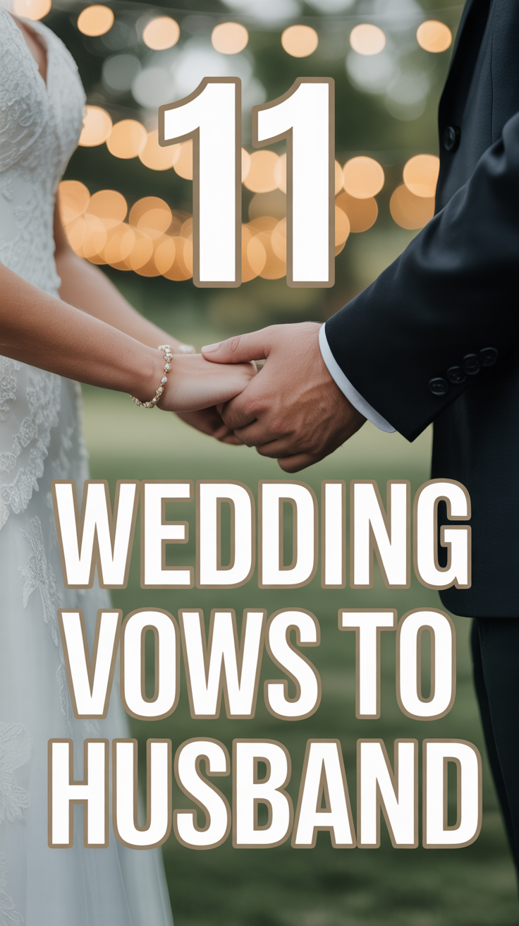 💍 11 Wedding Vows To Husband
