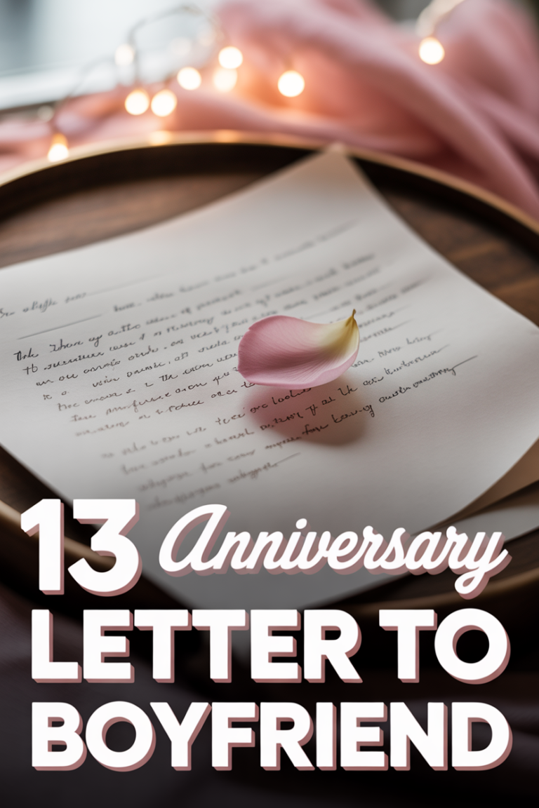 ❤️ 13 Anniversary Letter To Boyfriend