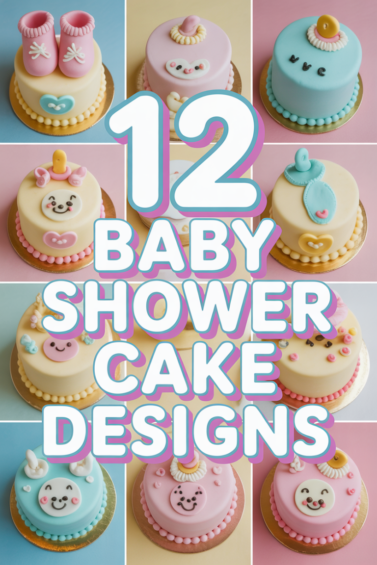 👶 12 Baby Shower Cake Designs