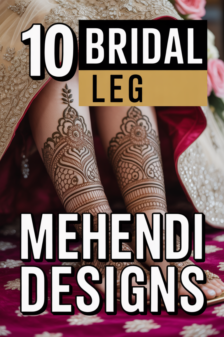 🌸 10 Bridal Leg Mehendi Designs