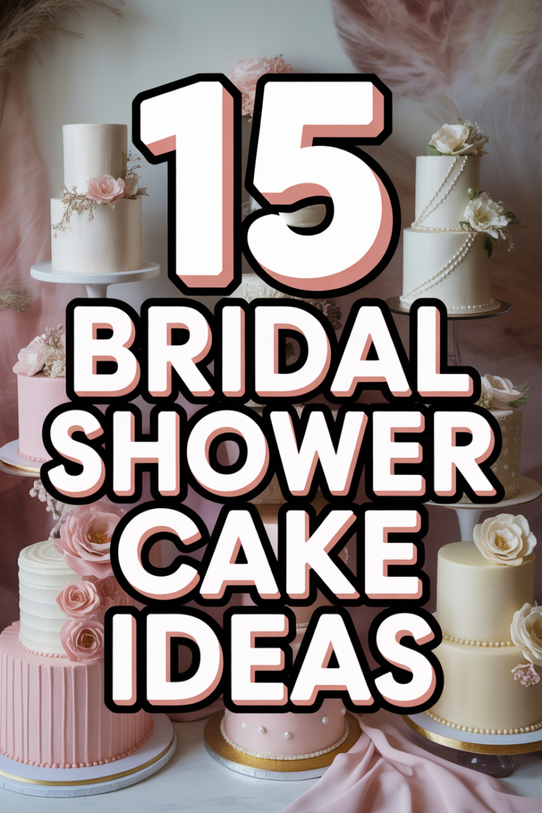 💍 15 Bridal Shower Cake Ideas