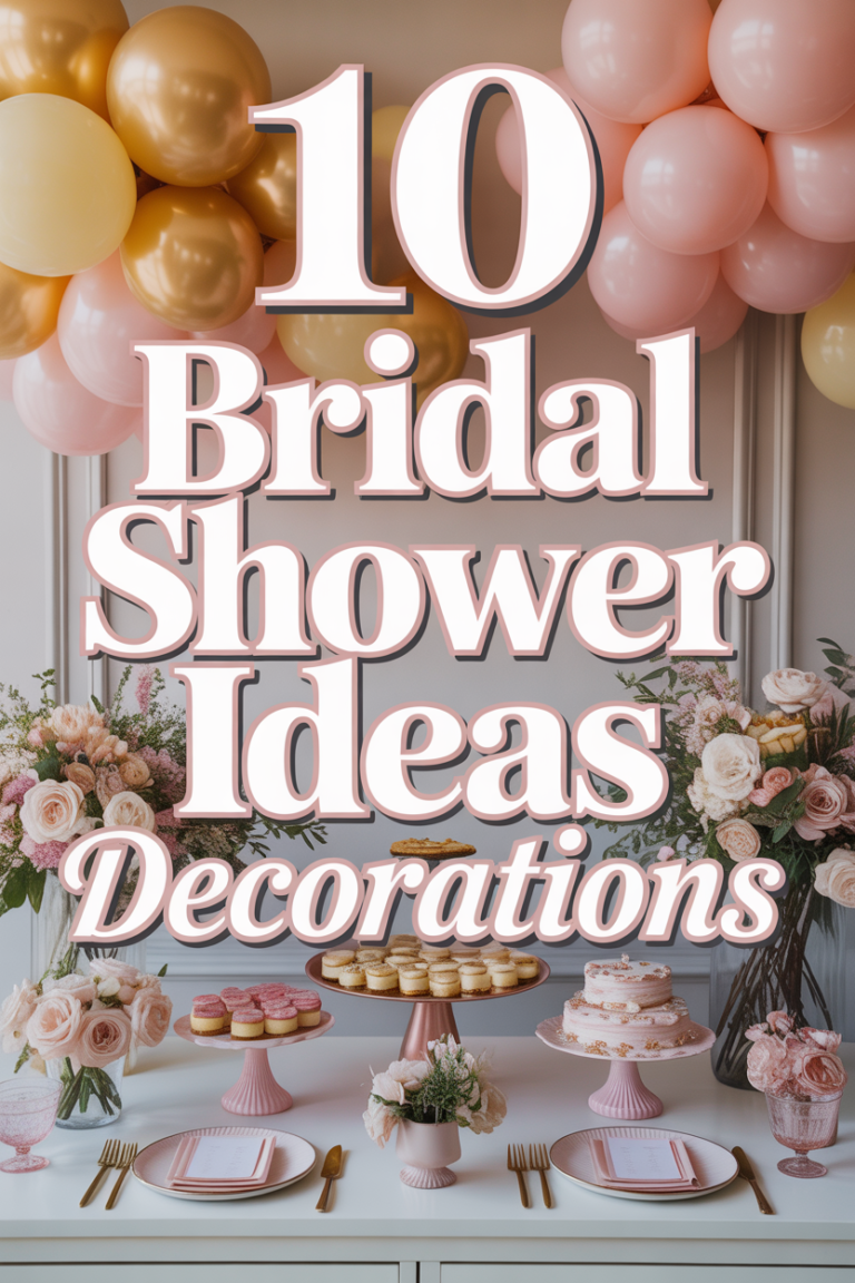 🥂 10 Bridal Shower Ideas Decorations