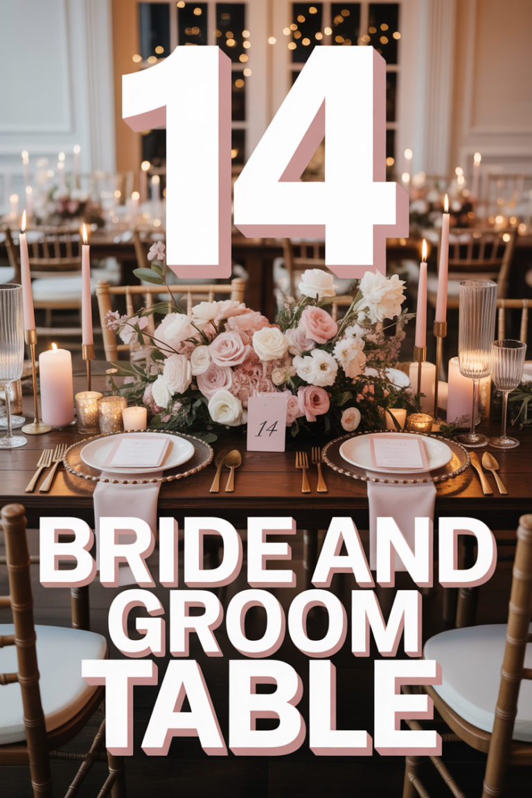 💍 14 Bride And Groom Table