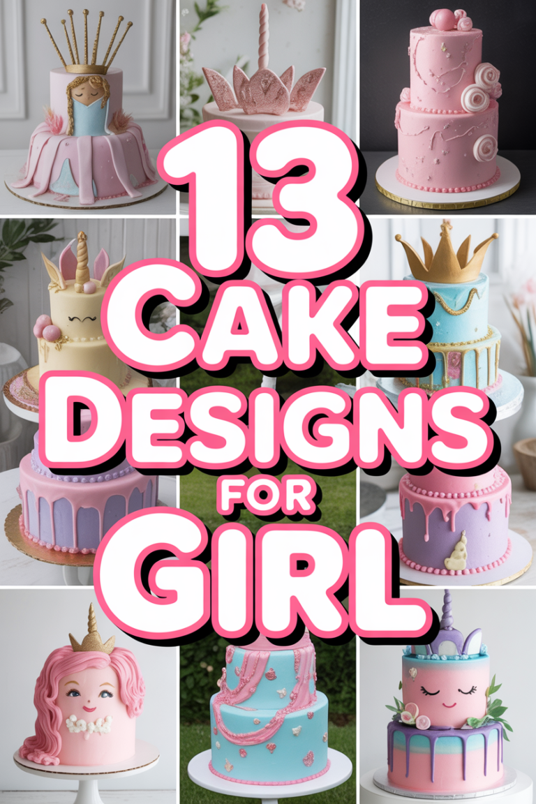 ✨ 13 Cake Designs For Girl