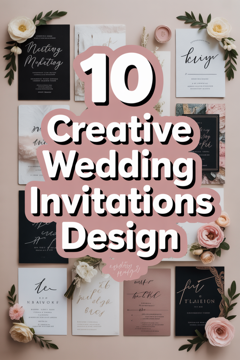 💌 10 Creative Wedding Invitations Design