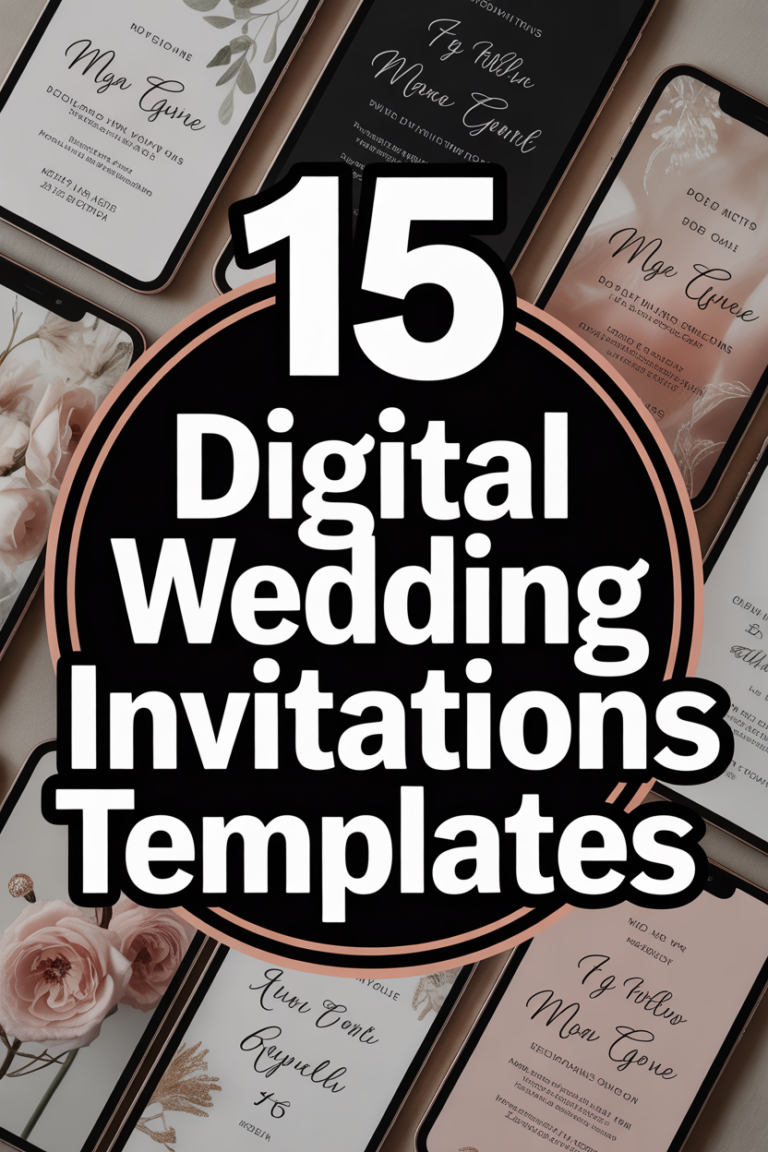 💌 15 Digital Wedding Invitations Templates