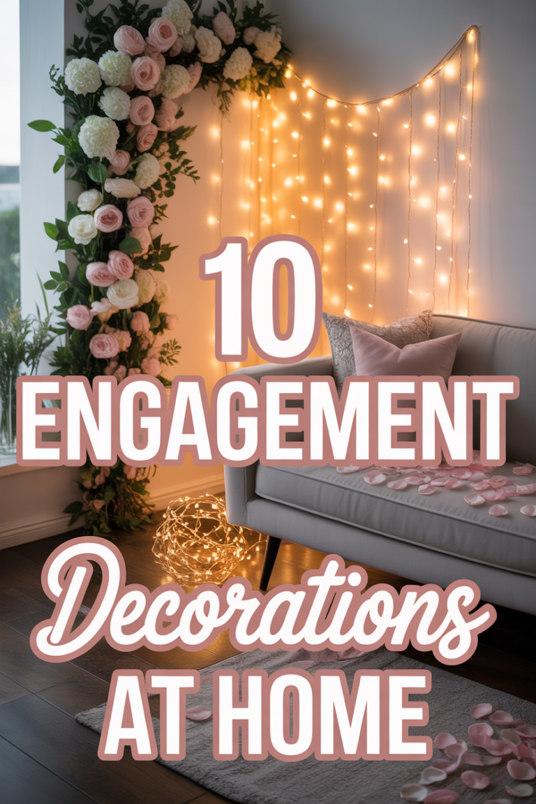 💍 10 Engagement Decorations At Home
