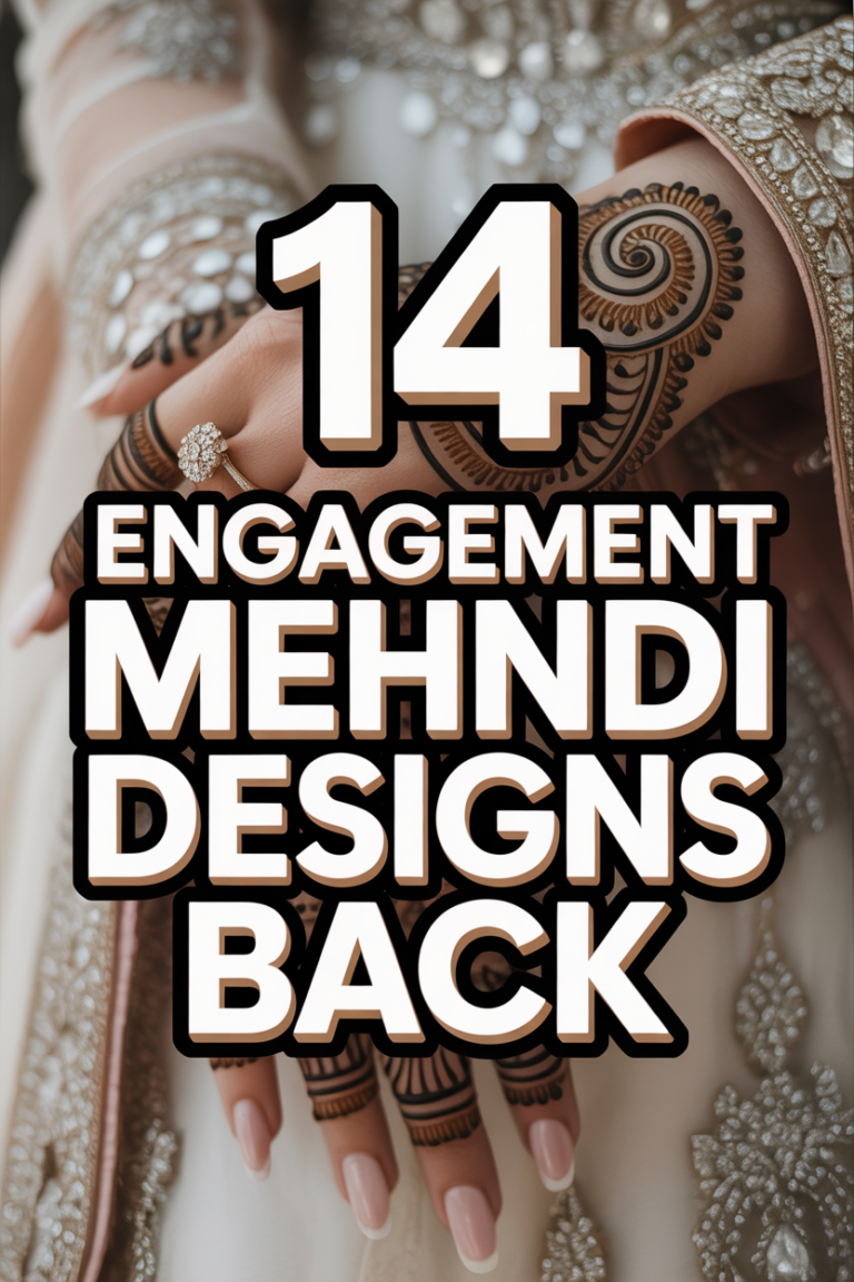 ✨ 14 Engagement Mehndi Designs Back