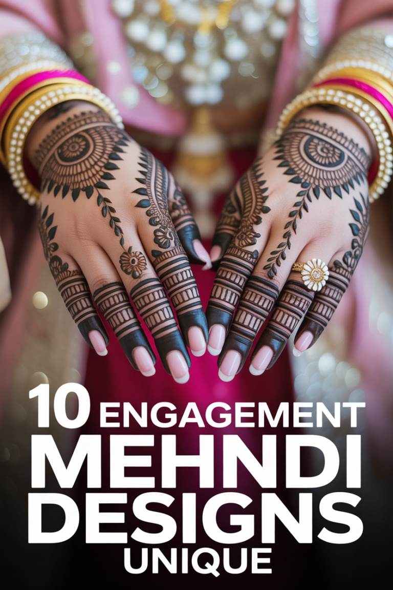 🌸 10 Engagement Mehndi Designs Unique