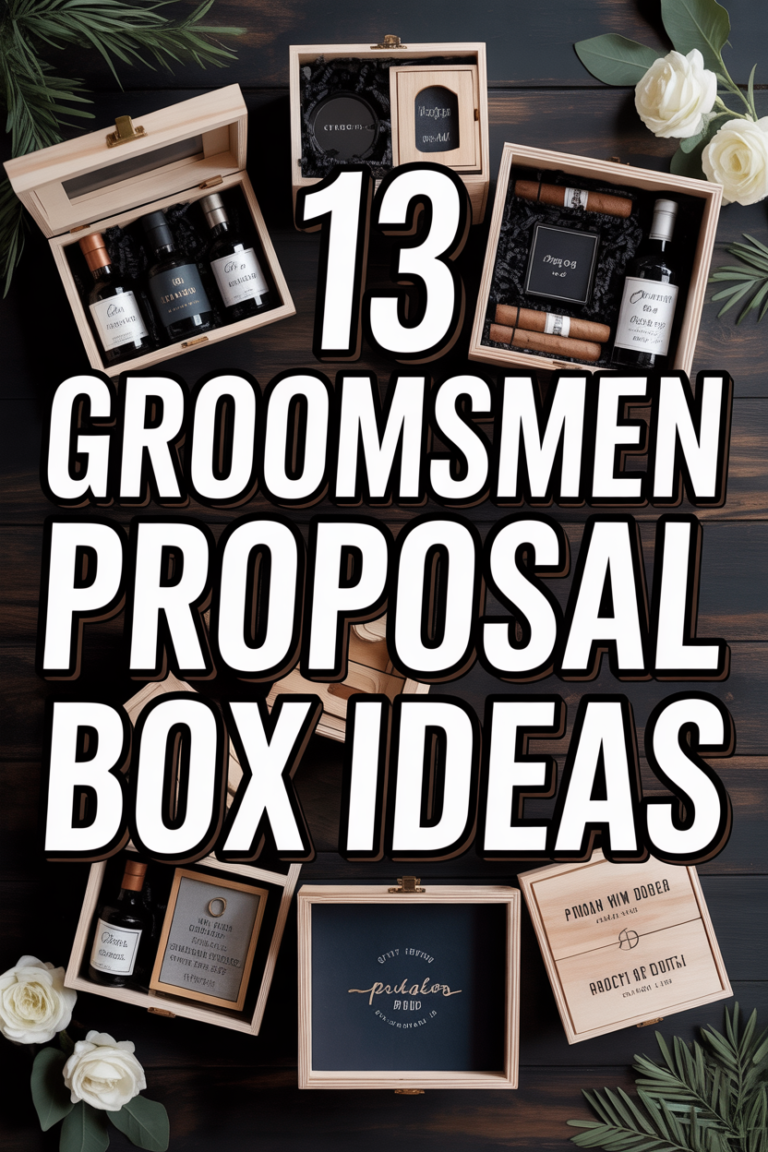 🎁 13 Groomsmen Proposal Box Ideas