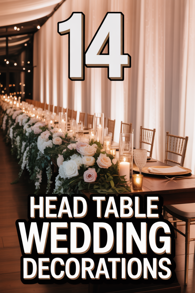 ✨ 14 Head Table Wedding Decorations