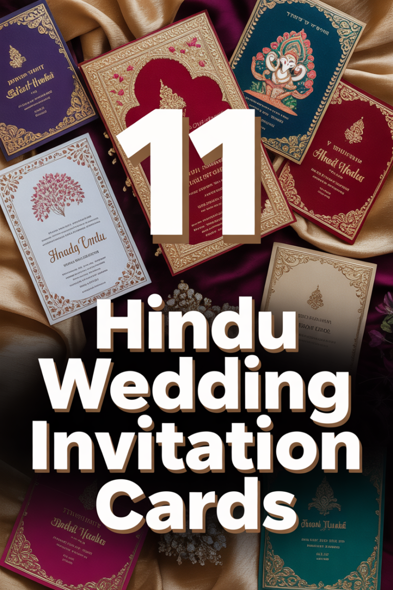 🌸 11 Hindu Wedding Invitation Cards