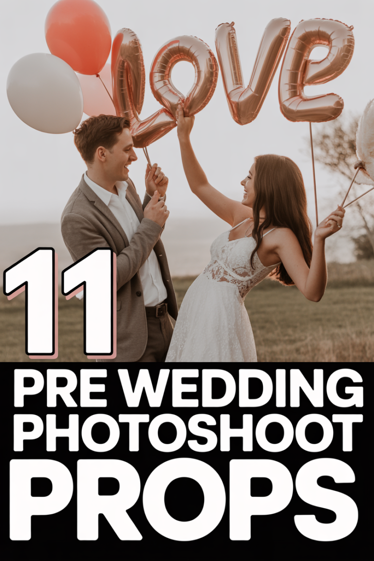📸 11 Pre Wedding Photoshoot Props