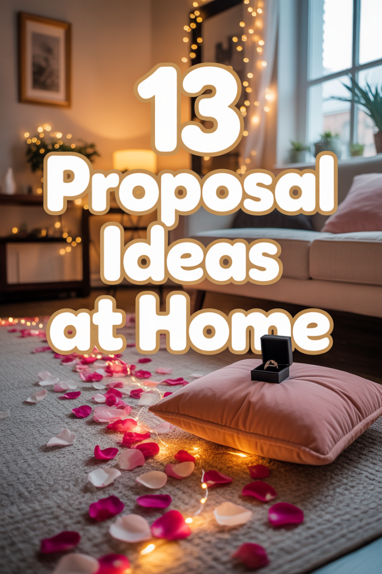 💍 13 Proposal Ideas At Home