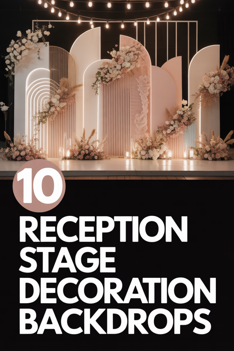 💖 10 Reception Stage Decoration Backdrops