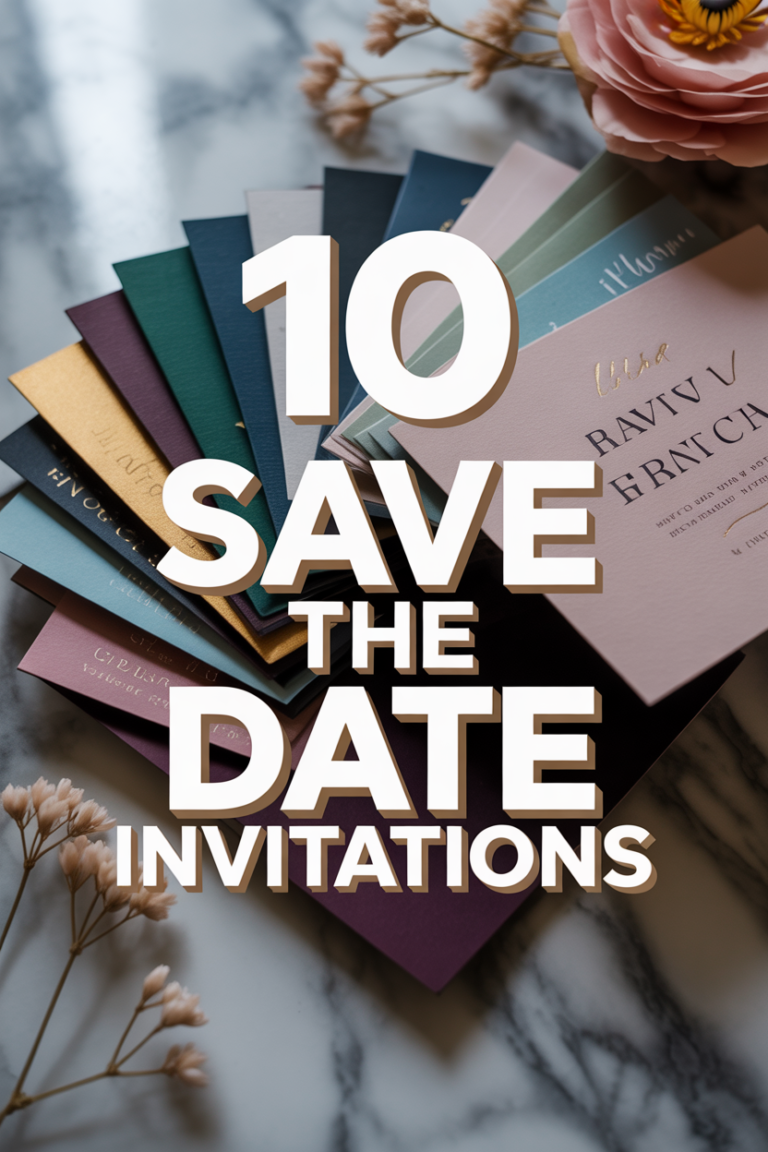 🗓️ 10 Save The Date Invitations