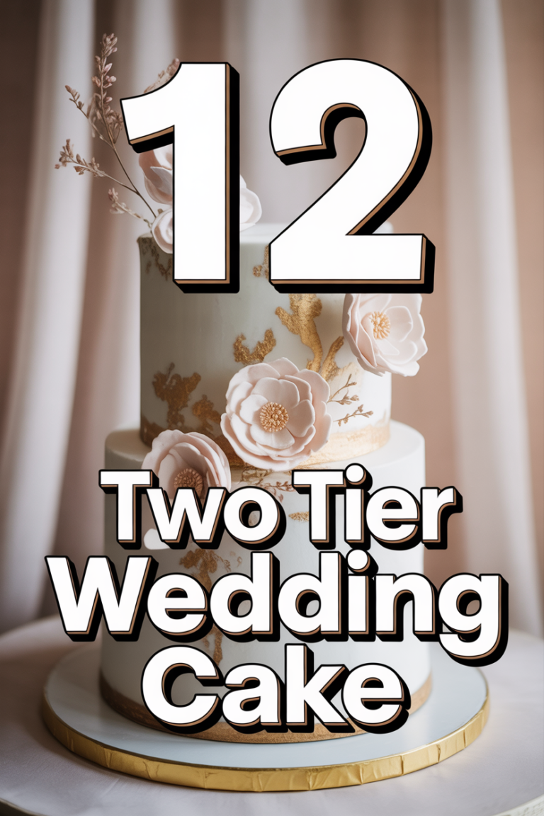 🎂 12 Two Tier Wedding Cake