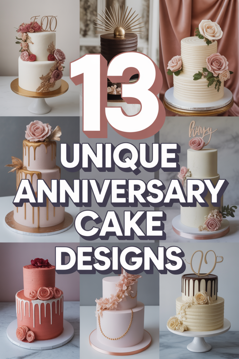 🎂 13 Unique Anniversary Cake Designs