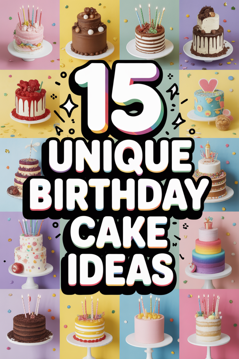 🎂 15 Unique Birthday Cake Ideas