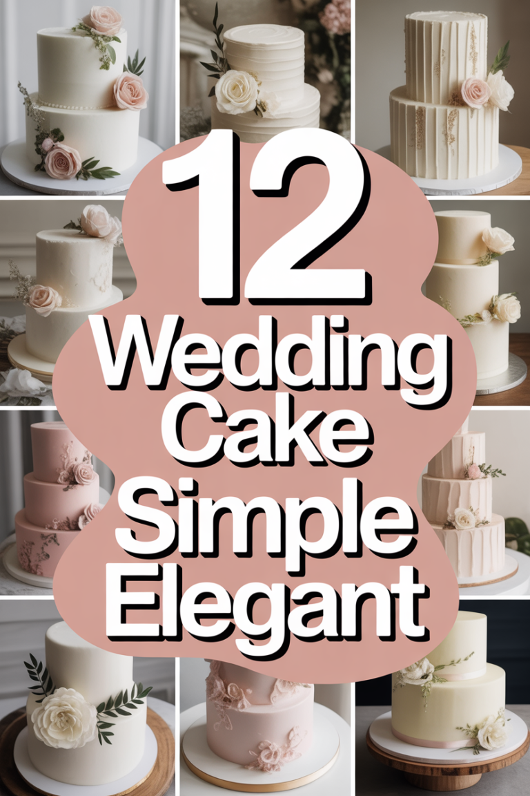 🎂 12 Wedding Cake Simple Elegant
