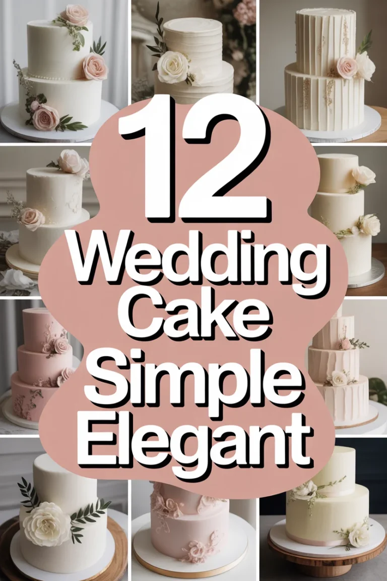 🎂 12 Wedding Cake Simple Elegant