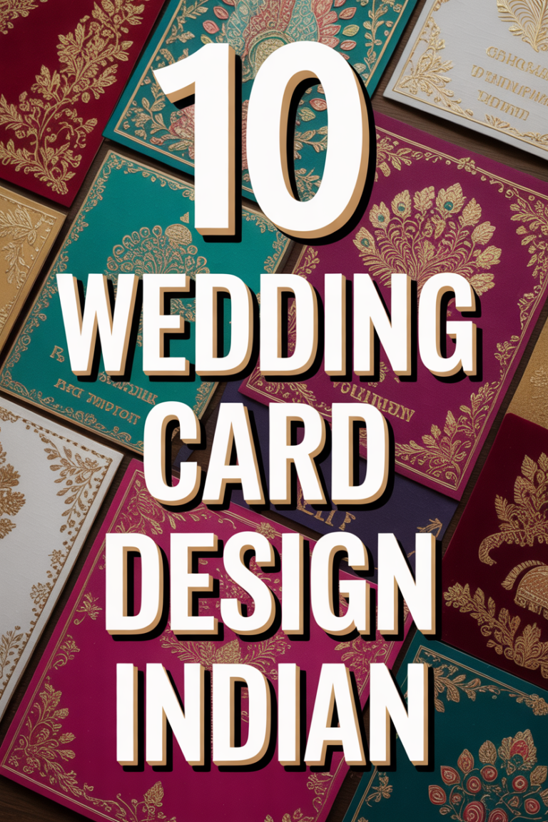 💍 10 Wedding Card Design Indian
