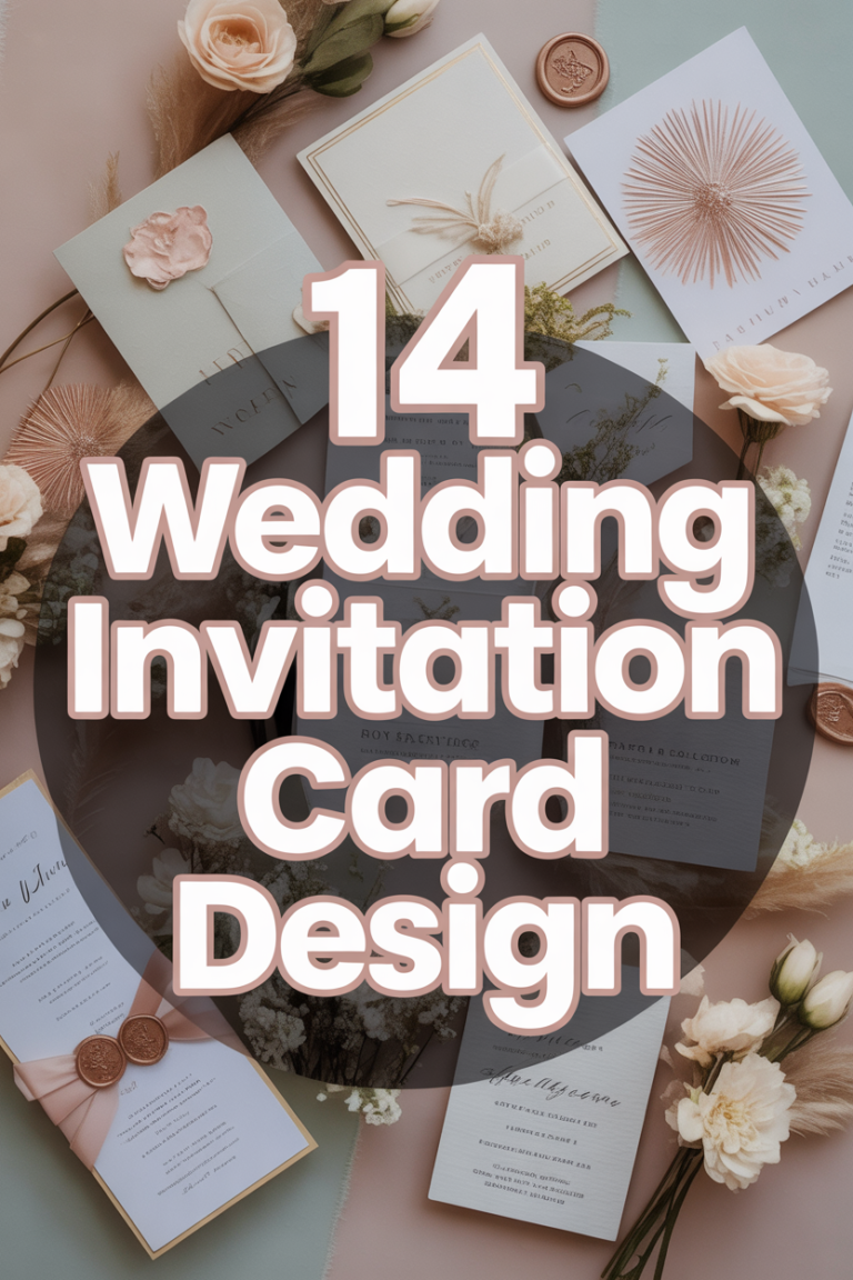 💍 14 Wedding Invitation Card Design