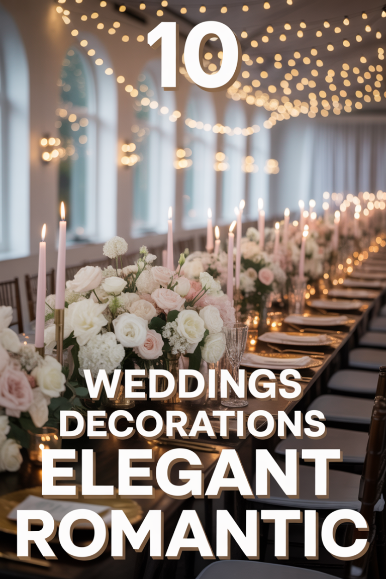 ✨ 10 Weddings Decorations Elegant Romantic