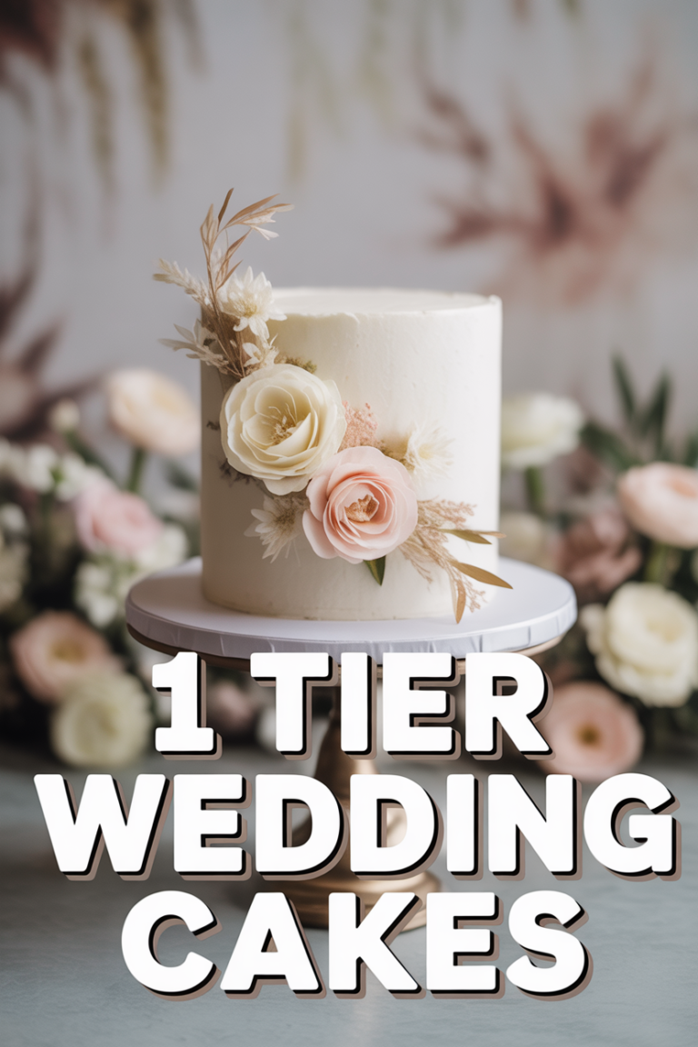 🎂 1 Tier Wedding Cakes