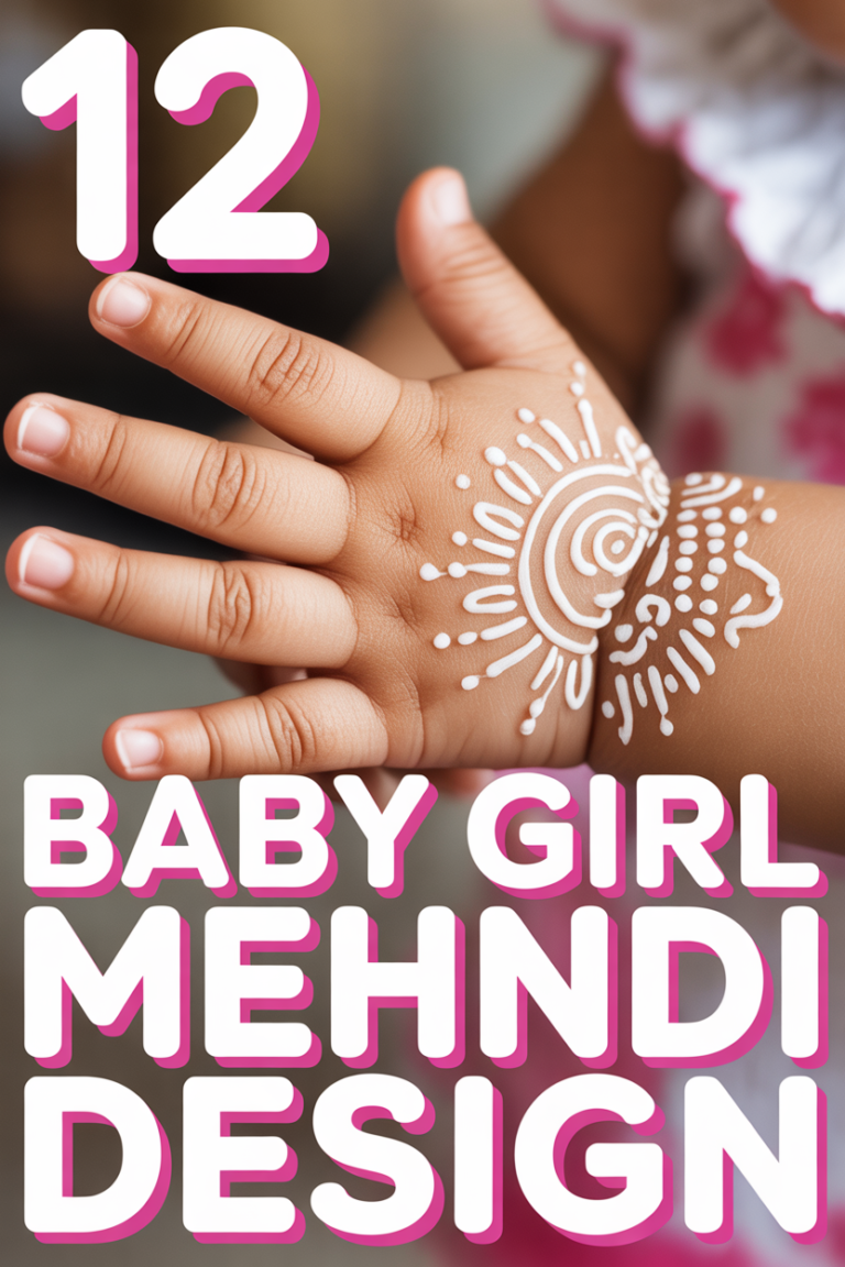 🌸 12 Baby Girl Mehndi Design