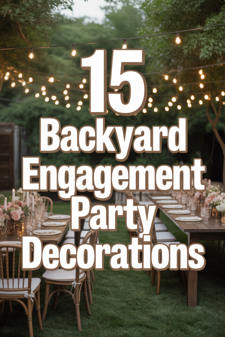 💍 15 Backyard Engagement Party Decorations