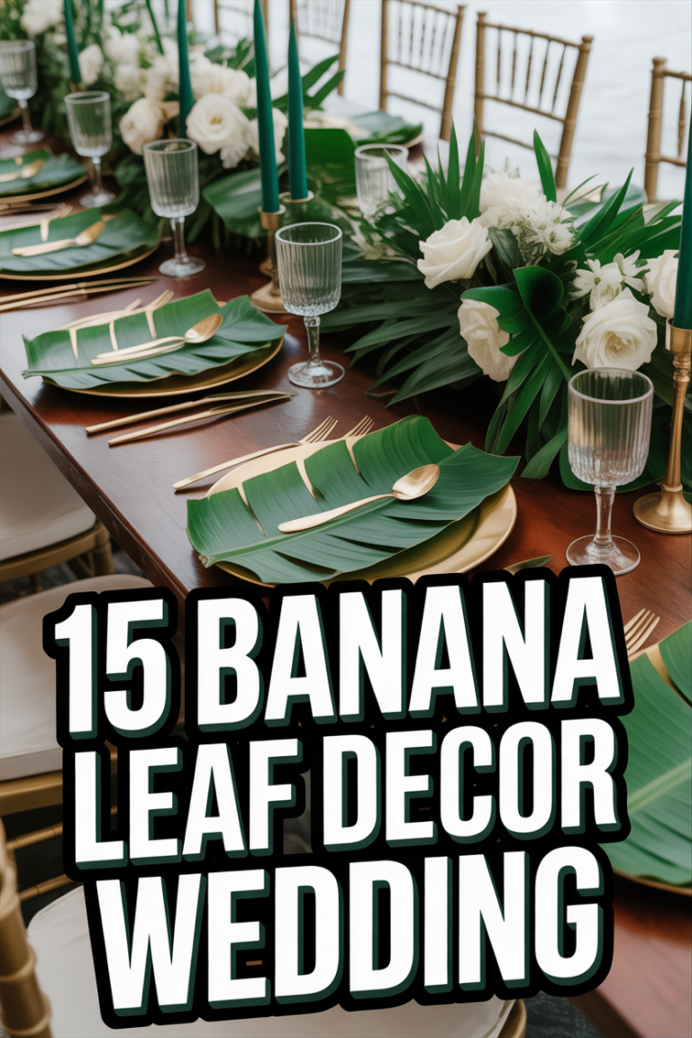 🌴 15 Banana Leaf Decor Wedding