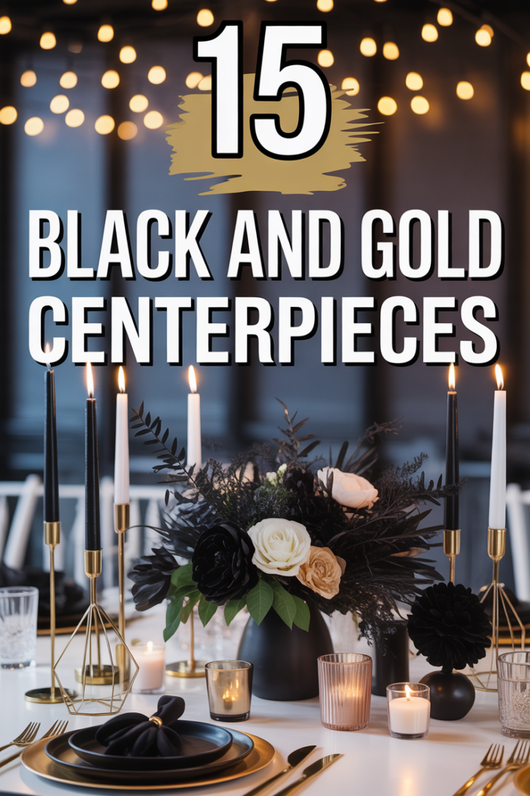 ✨ 15 Black And Gold Centerpieces