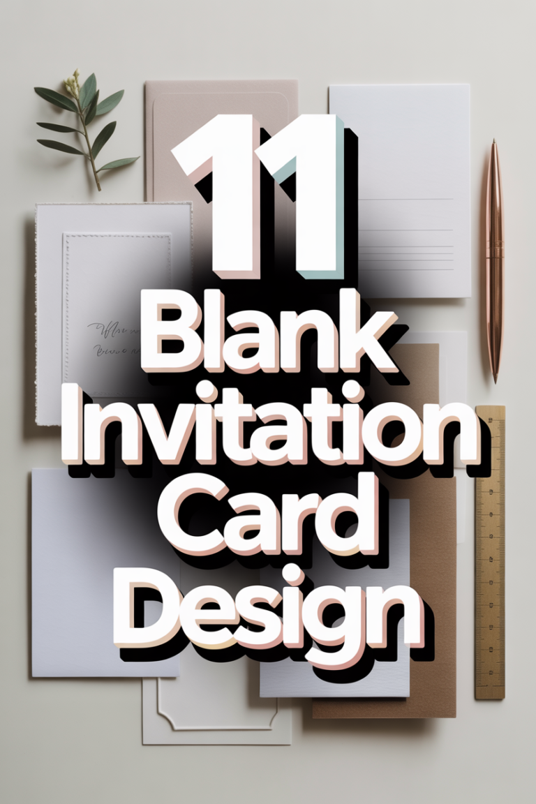 🥳 11 Blank Invitation Card Design