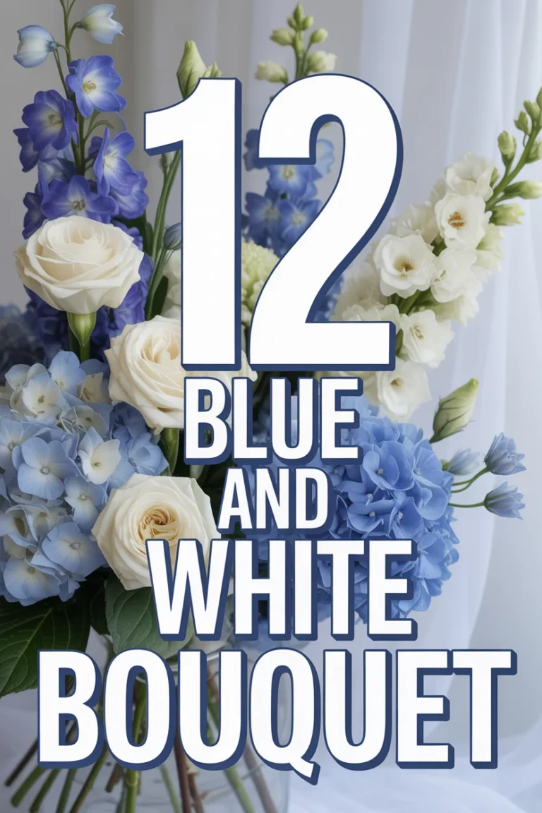 💙 12 Blue And White Bouquet