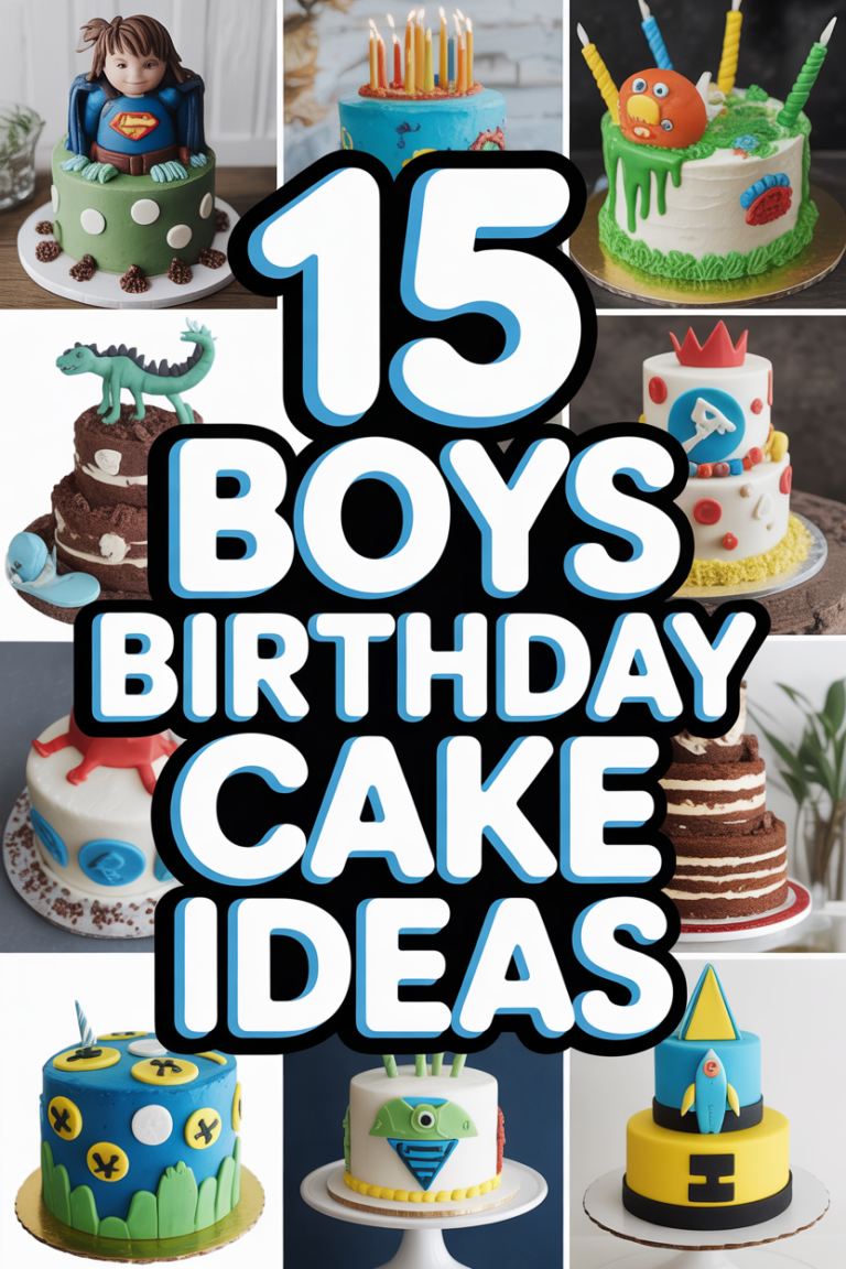 🎂 15 Boys Birthday Cake Ideas