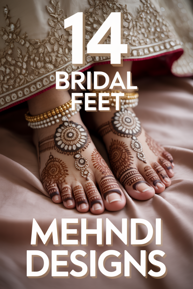 🪷 14 Bridal Feet Mehndi Designs