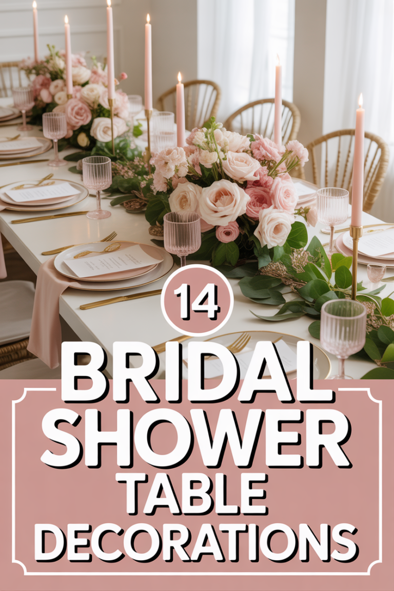 💍 14 Bridal Shower Table Decorations