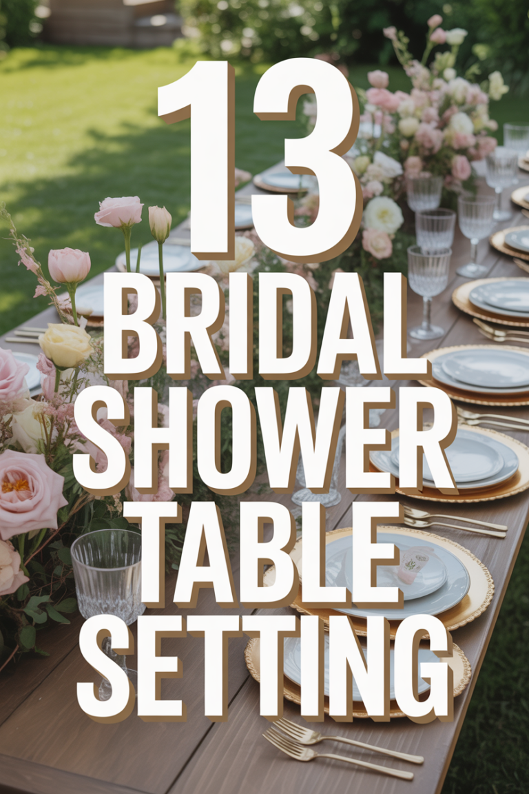 🥂 13 Bridal Shower Table Setting