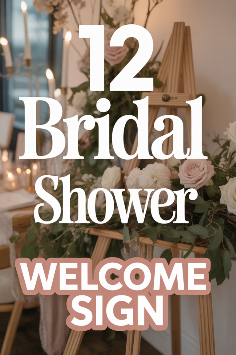 🥂 12 Bridal Shower Welcome Sign