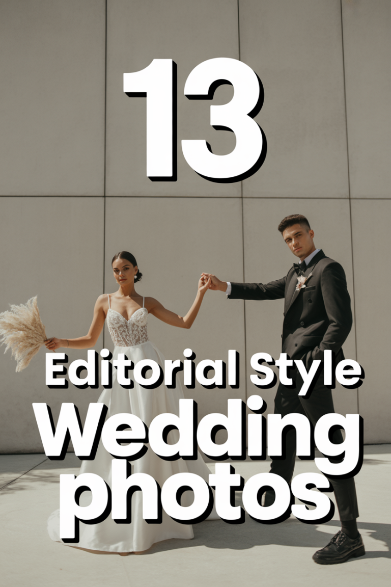 📸 13 Editorial Style Wedding Photos