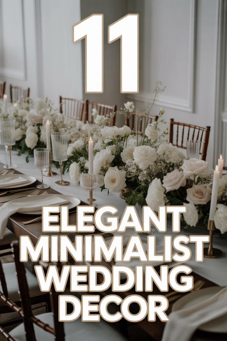 💍 11 Elegant Minimalist Wedding Decor