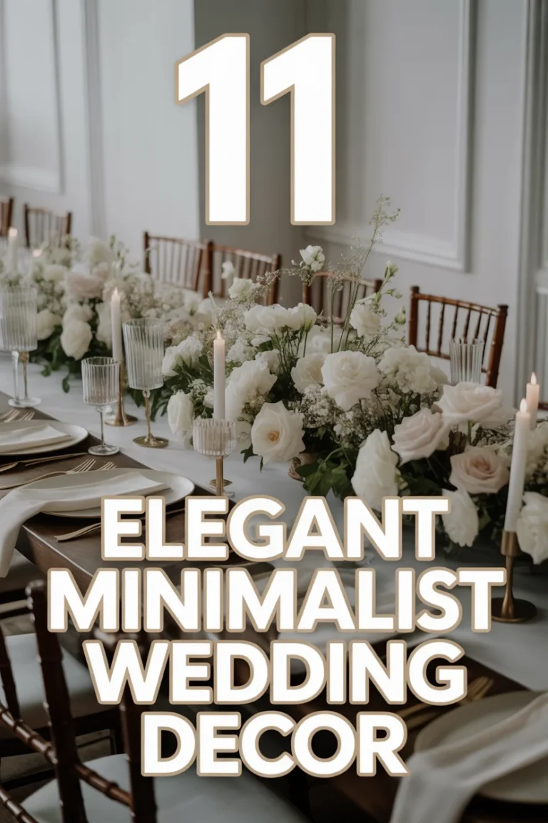 💍 11 Elegant Minimalist Wedding Decor